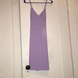 lavender mid length dress